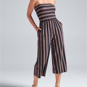 Brand New Venus Striped Romper Size L